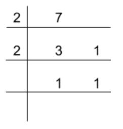 two's complement of a decimal number