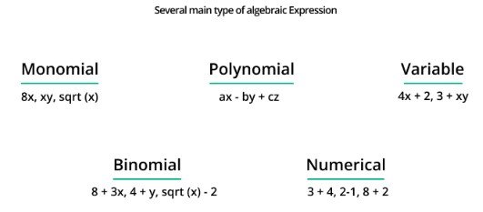 Types of algebraic expression