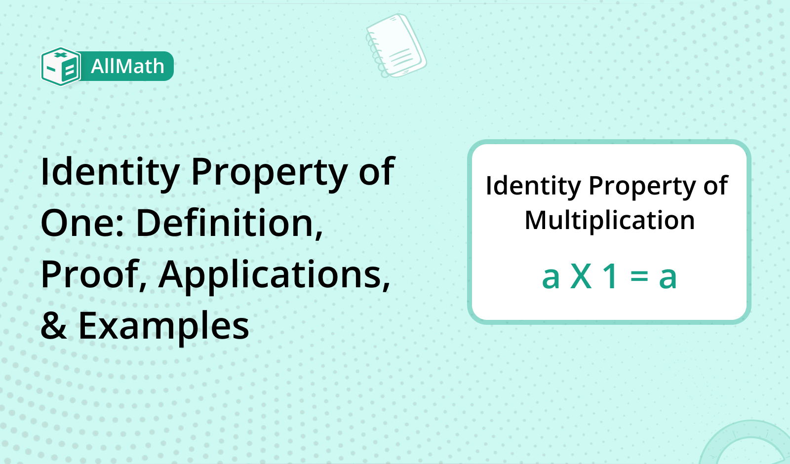 Identity Property of One